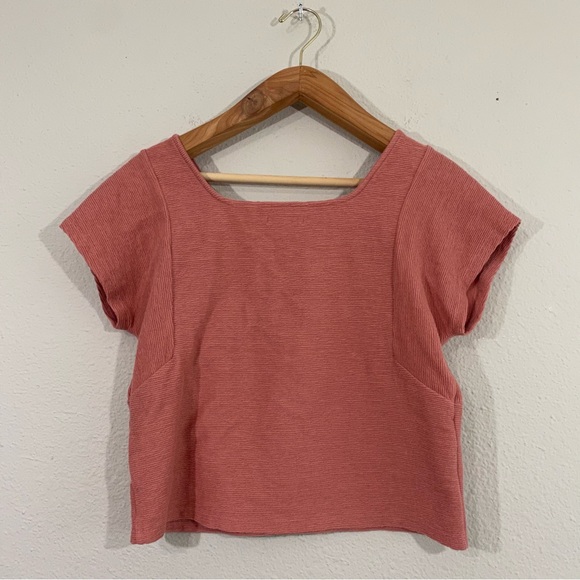 Madewell Ottoman Jaquard Square Neck Top - Picture 7 of 13